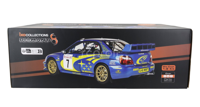 Ixo-models Subaru Impreza S9 Wrc03 Team 555 Subaru Wrt N 7 Rally Montecarlo 2003 Petter Solberg - Phil Mills 1:8 Modrá Se Setkala Se Žlutou