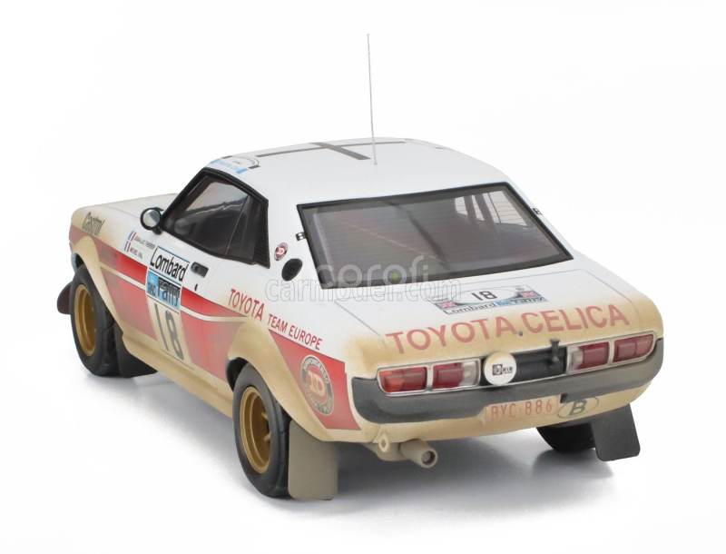 Ixo-models Toyota Celica 2000 Gt (ra21) N 18 Rac Rally 1977 Jean Luc Therier - Michael Vial 1:18 Bílá Červená