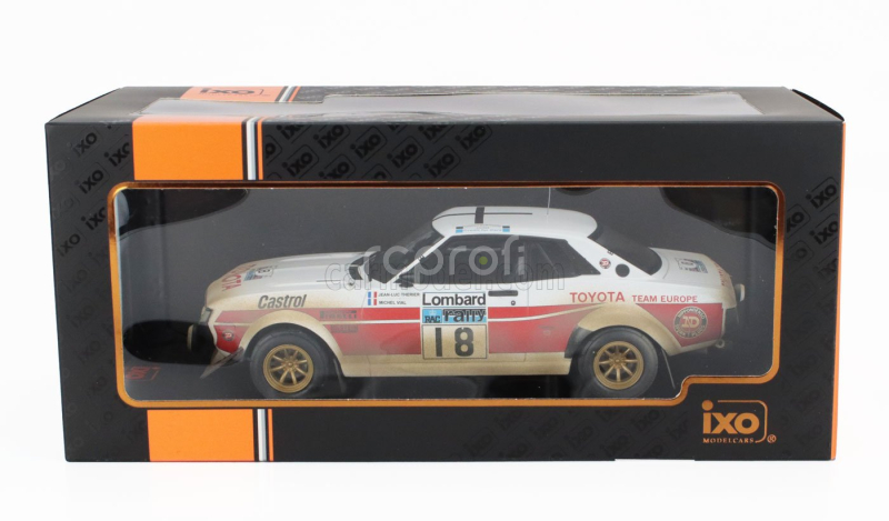 Ixo-models Toyota Celica 2000 Gt (ra21) N 18 Rac Rally 1977 Jean Luc Therier - Michael Vial 1:18 Bílá Červená