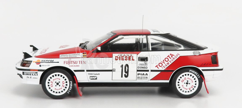Ixo-models Toyota Celica Gt-4 St165 N 19 Rally Sanremo 1990 1:18, bíločervená