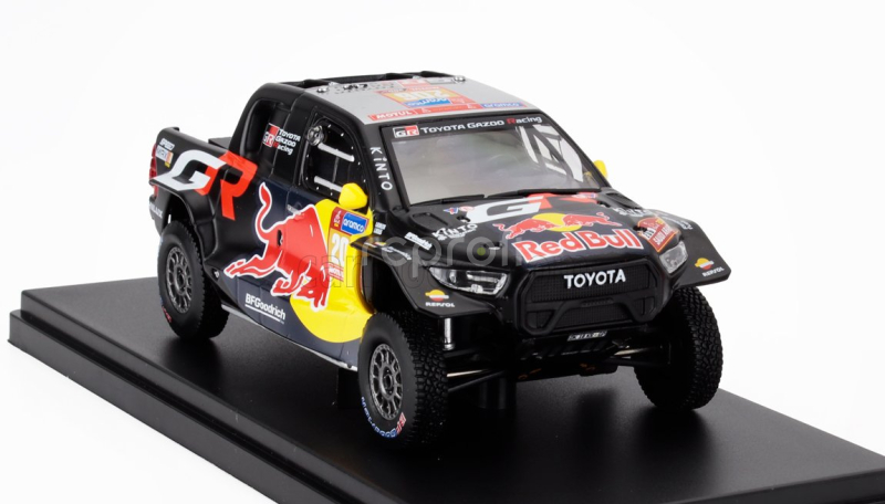 Ixo-models Toyota Hilux Gr Dkr Evo T1u Pick-up Team Gazoo Racing N 206 Rally Dakar 2024 Lucas Moraes - Armand Monleon 1:43 Černá Červená