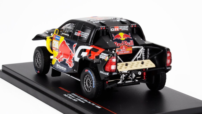 Ixo-models Toyota Hilux Gr Dkr Evo T1u Pick-up Team Gazoo Racing N 206 Rally Dakar 2024 Lucas Moraes - Armand Monleon 1:43 Černá Červená