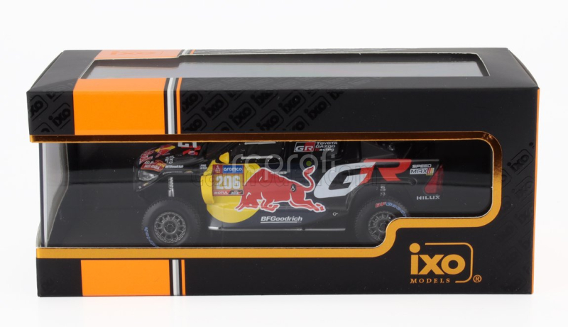 Ixo-models Toyota Hilux Gr Dkr Evo T1u Pick-up Team Gazoo Racing N 206 Rally Dakar 2024 Lucas Moraes - Armand Monleon 1:43 Černá Červená