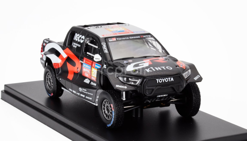Ixo-models Toyota Hilux Gr Dkr Evo T1u Pick-up Team Gazoo Racing N 209 Rally Dakar 2024 Giniel De Villiers - Dennis Murphy 1:43 Černá Červená