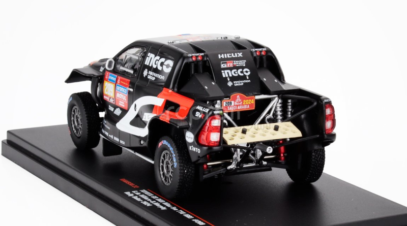 Ixo-models Toyota Hilux Gr Dkr Evo T1u Pick-up Team Gazoo Racing N 209 Rally Dakar 2024 Giniel De Villiers - Dennis Murphy 1:43 Černá Červená