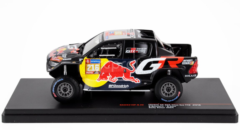 Ixo-models Toyota Hilux Gr Dkr Evo T1u Pick-up Team Gazoo Racing N 216 Rally Dakar 2024 Seth Quintero - Dennis Zenz 1:43 Černá Červená