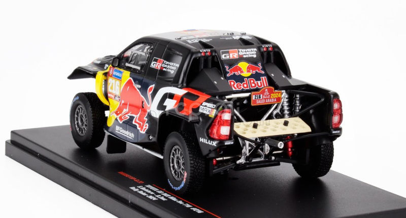 Ixo-models Toyota Hilux Gr Dkr Evo T1u Pick-up Team Gazoo Racing N 216 Rally Dakar 2024 Seth Quintero - Dennis Zenz 1:43 Černá Červená