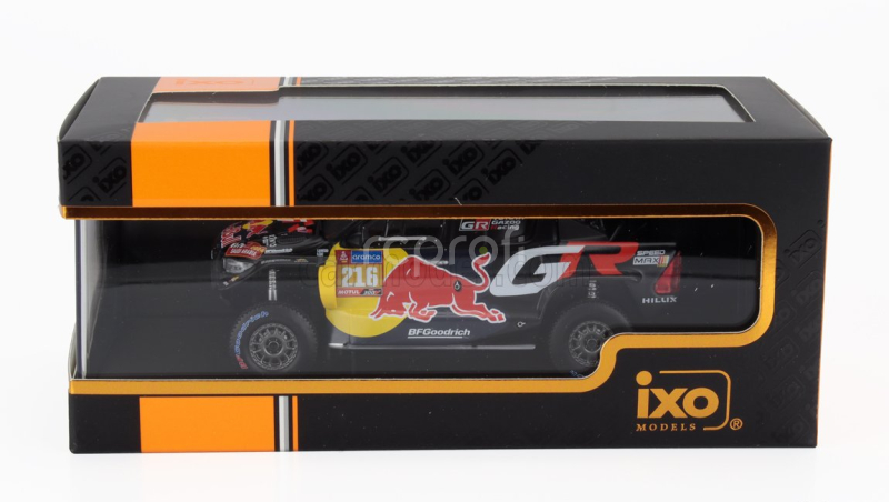 Ixo-models Toyota Hilux Gr Dkr Evo T1u Pick-up Team Gazoo Racing N 216 Rally Dakar 2024 Seth Quintero - Dennis Zenz 1:43 Černá Červená