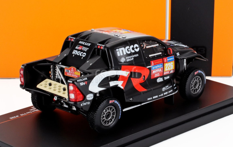 Ixo-models Toyota Hilux Gr Dkr Evo T1u Pick-up Team Gazoo Racing N 226 Rally Dakar 2024 Saood Variawa - Francois Cazalet 1:43 Černá Červená