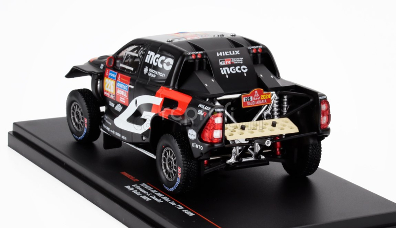 Ixo-models Toyota Hilux Gr Dkr Evo T1u Pick-up Team Gazoo Racing N 226 Rally Dakar 2024 Saood Variawa - Francois Cazalet 1:43 Černá Červená
