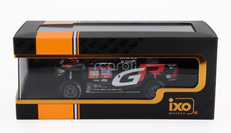 Ixo-models Toyota Hilux Gr Dkr Evo T1u Pick-up Team Gazoo Racing N 243 Rally Dakar 2024 Guy Botterill - Brett Cummings 1:43 Černá Červená