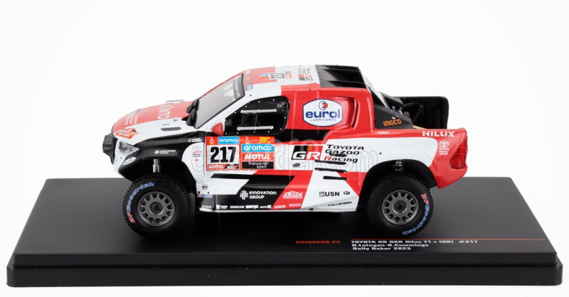 Ixo-models Toyota Hilux Pick-up Gr Dkr Team Gazoo Racing N 217 5th Rally Dakar 2023 Henk Lategan - Brett Cummings 1:43 Bílá Červená