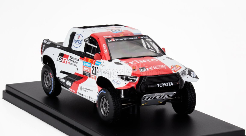 Ixo-models Toyota Hilux Pick-up Gr Dkr Team Gazoo Racing N 217 5th Rally Dakar 2023 Henk Lategan - Brett Cummings 1:43 Bílá Červená