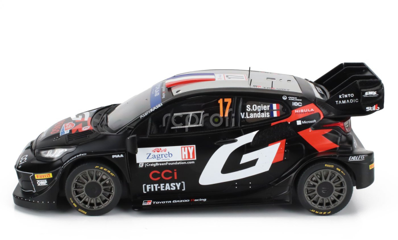 Ixo-models Toyota Yaris Gr Rally1 Team Toyota Gazoo Racing Wrt N 17 Winner Rally Croatia 2024 Sebastien Ogier - Vincent Landais 1:18 Black