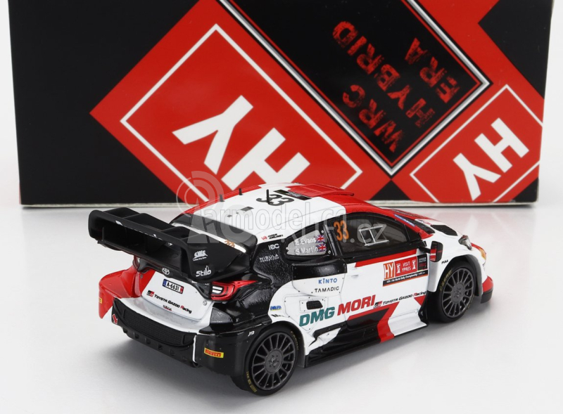 Ixo-models Toyota Yaris Gr Rally1 Team Toyota Gazoo Racing Wrt N 33 2nd Rally Ypres 2022 Elfyn Evans - Scott Martin 1:43 Bílá Červená Černá