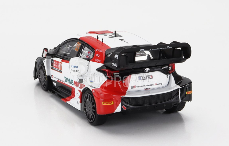 Ixo-models Toyota Yaris Gr Rally1 Team Toyota Gazoo Racing Wrt N 33 2nd Rally Ypres 2022 Elfyn Evans - Scott Martin 1:43 Bílá Červená Černá