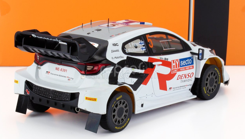 Ixo-models Toyota Yaris Gr Rally1 Team Toyota Gazoo Racing Wrt N 5 4th Rally Finland 2024 Sami Pajari - Enni Malkonen 1:18 Bílá
