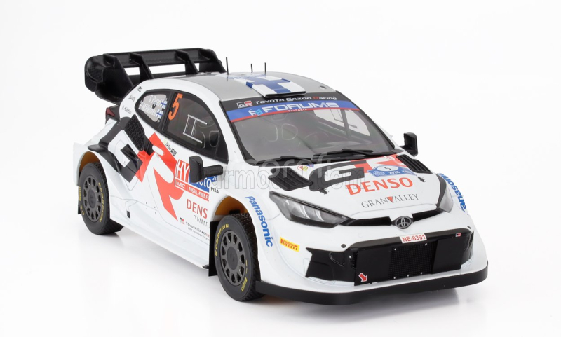 Ixo-models Toyota Yaris Gr Rally1 Team Toyota Gazoo Racing Wrt N 5 4th Rally Finland 2024 Sami Pajari - Enni Malkonen 1:18 Bílá