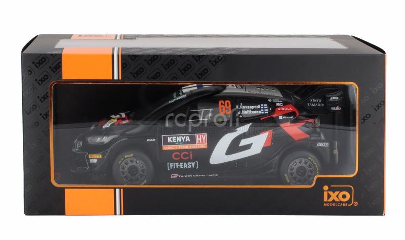 Ixo-models Toyota Yaris Gr Rally1 Team Toyota Gazoo Racing Wrt N 69 Winner Rally Safari Kenya 2024 Kalle Rovanpera - Jonne Halttunen 1:18 Black
