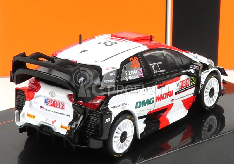 Ixo-models Toyota Yaris Wrc N 33 Rally Ypres 2021 E.Evans - S.Martin 1:43