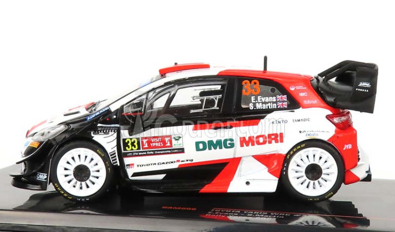 Ixo-models Toyota Yaris Wrc N 33 Rally Ypres 2021 E.Evans - S.Martin 1:43