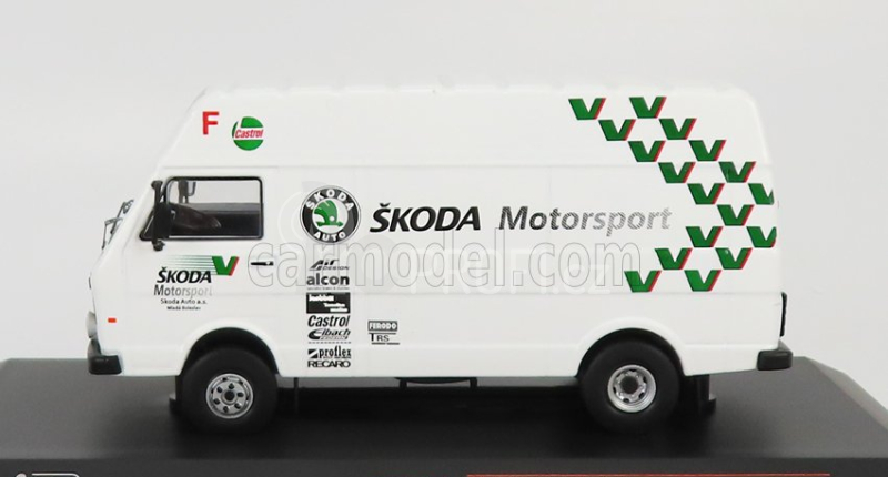Ixo-models Volkswagen Lt45 Lwb Van Team Rally Skoda Motorsport Assistance 1985 1:43 Bílá
