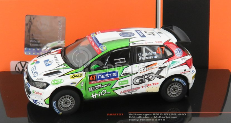 Ixo-models Volkswagen Polo Gti R5 Team Bauhaus N 47 Rally Finland 2019 1:43
