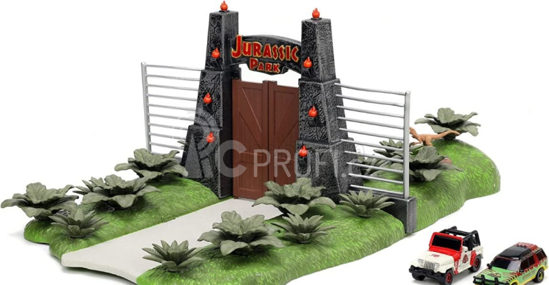 Jada Accessories Diorama - Set Jurský park 1:87