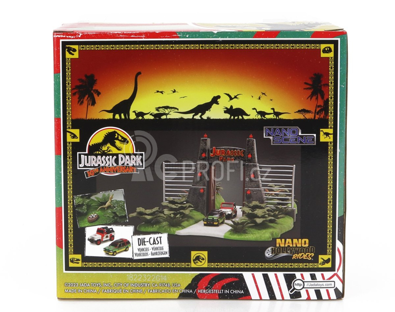 Jada Accessories Diorama - Set Jurský park 1:87