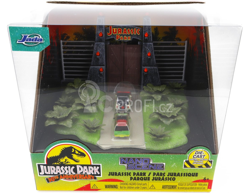 Jada Accessories Diorama - Set Jurský park 1:87