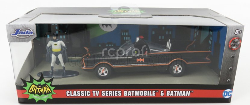 Jada Batman Batmobile 1966 - Classic Tv Series With Batman Figure 1:32 Černá Červená