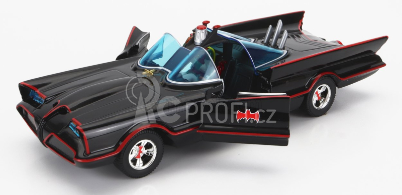 Jada Batman Batmobile 1966 - Classic TV Series + 3 figurky 1:24