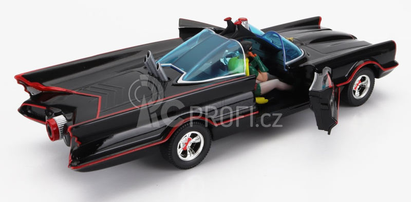 Jada Batman Batmobile 1966 - Classic TV Series + 3 figurky 1:24