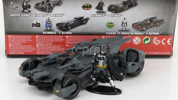 Jada Batman Batmobile Justice League Movie With Figure Batman 2017 1:32 Matt Grey