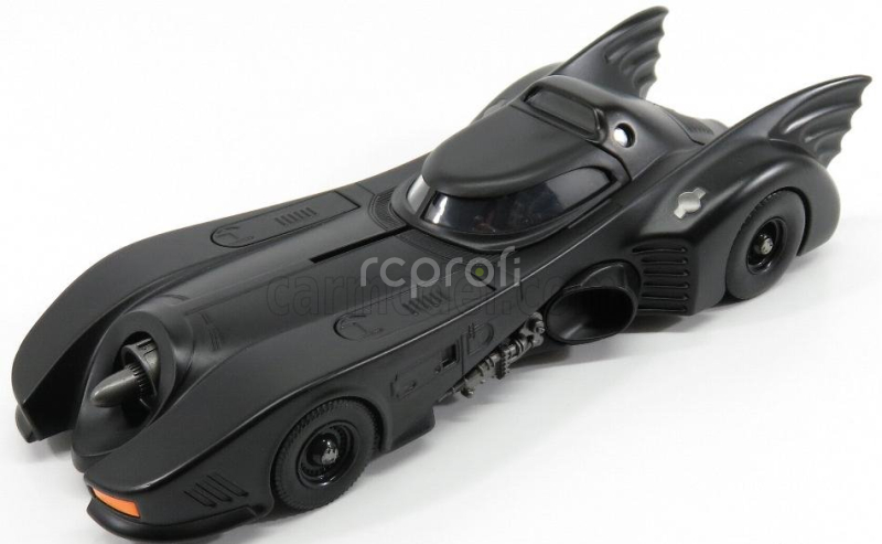 Jada Batman Batmobile Movie 1989 With Batman Figure 1:24 Matt Black
