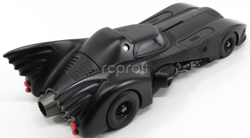 Jada Batman Batmobile Movie 1989 With Batman Figure 1:24 Matt Black