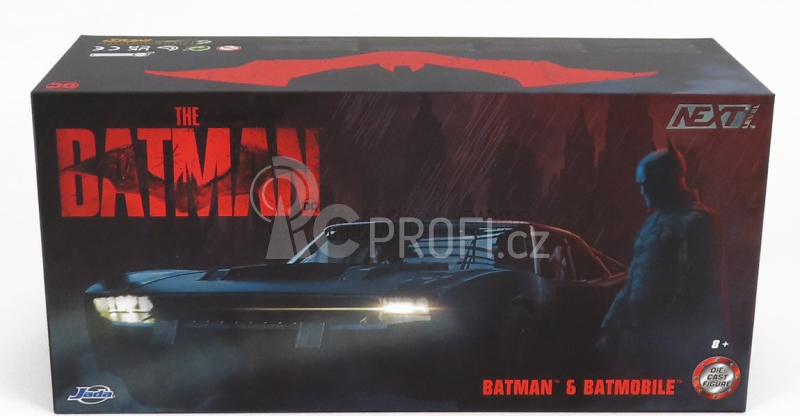 Jada Batman Batmobile With Figure 2022 - The Batman Movie 1:24 Chrome