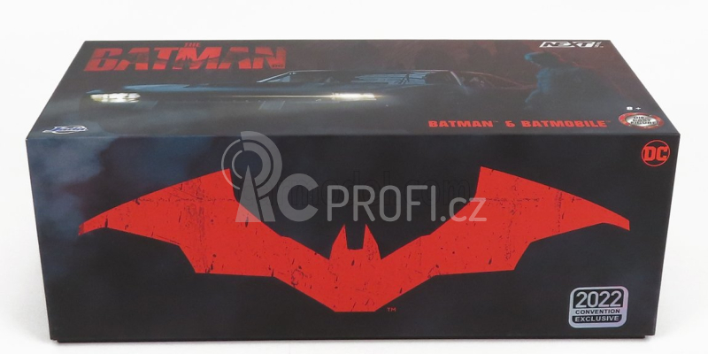 Jada Batman Batmobile With Figure 2022 - The Batman Movie 1:24 Chrome