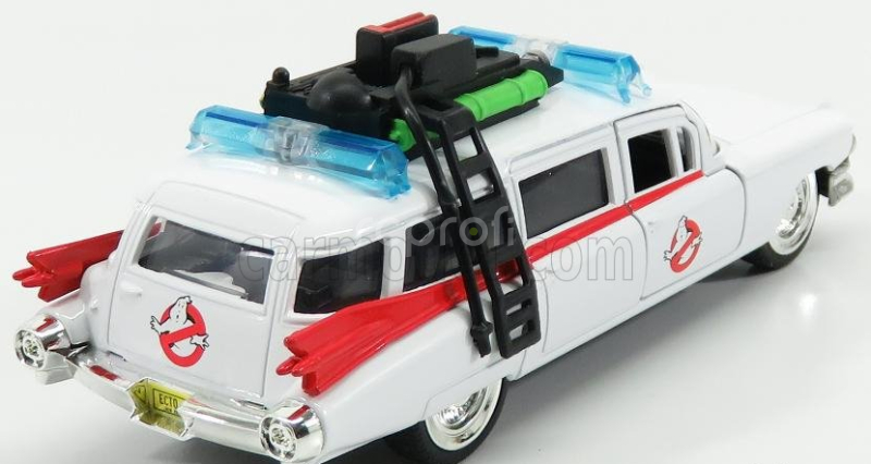 Jada Cadillac Series-62 Ecto-1 Ghostbusters 1 1984 1:32 Bílá Červená
