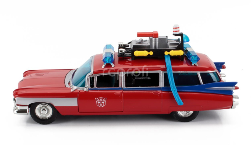 Jada Cadillac Series-62 Ecto-1 Ghostbusters Transformers 1984 1:24 Red