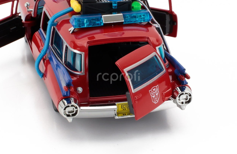 Jada Cadillac Series-62 Ecto-1 Ghostbusters Transformers 1984 1:24 Red