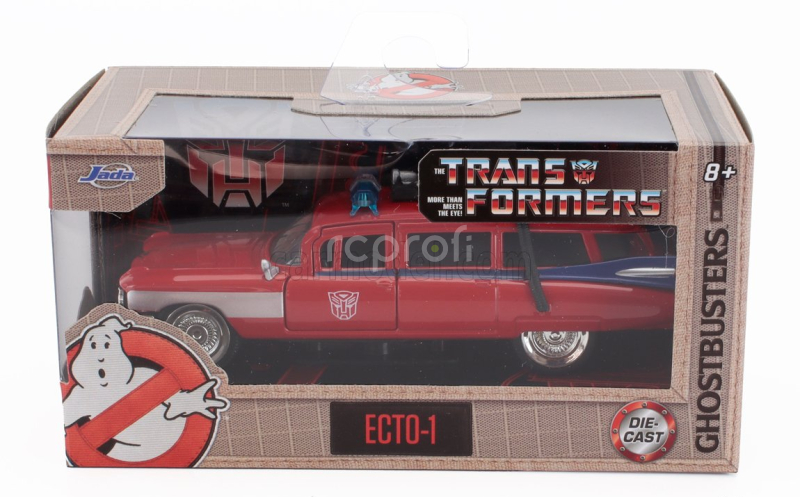 Jada Cadillac Series-62 Ecto-1 Ghostbusters Transformers 1984 1:32 Red