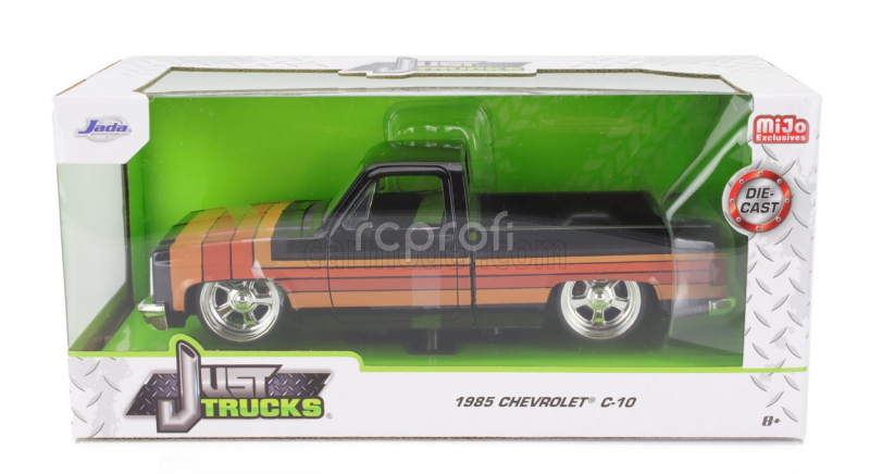 Jada Chevrolet C-10 Pick-up Custom 1985 1:24 Černá Hnědá