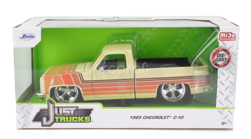 Jada Chevrolet C-10 Pick-up Custom 1985 1:24 Krémově Hnědá Oranžová