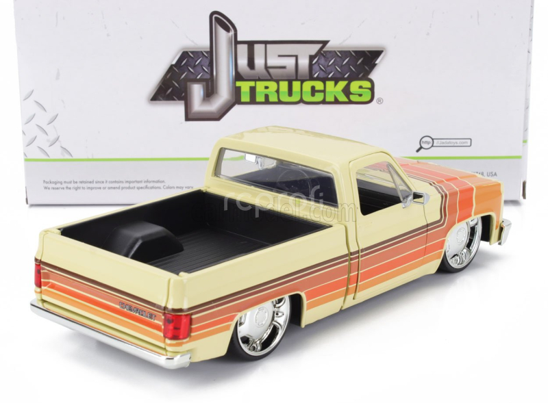 Jada Chevrolet C-10 Pick-up Custom 1985 1:24 Krémově Hnědá Oranžová