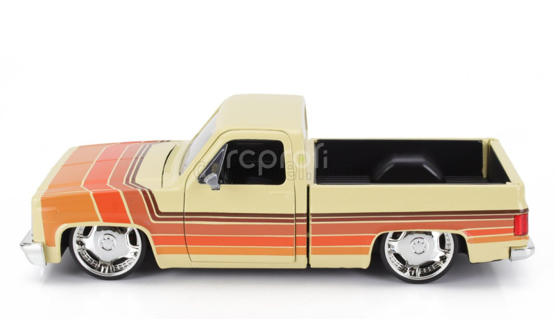 Jada Chevrolet C-10 Pick-up Custom 1985 1:24 Krémově Hnědá Oranžová