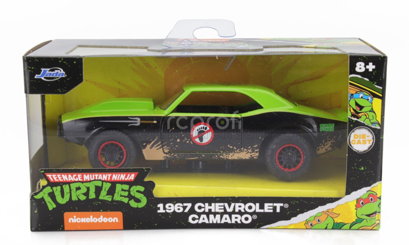 Jada Chevrolet Camaro 1967 - Ninja Turtles - Tartarughe Ninja 1:32 Černá Zelená