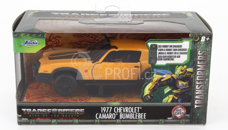 Jada Chevrolet Camaro Coupe 1977 - Bumblebee Transformers: Poslední rytíř 1:32, žlutá