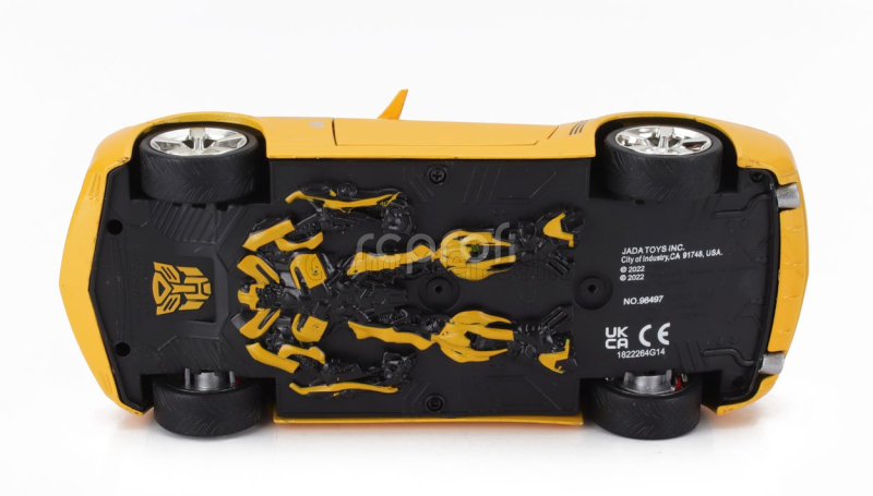 Jada Chevrolet Camaro Coupe 2006 - Bumblebee Transformers V L'ultimo Cavaliere - With Metal Coin 1:24 Žlutá Černá