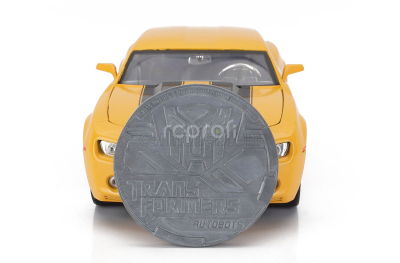 Jada Chevrolet Camaro Coupe 2006 - Bumblebee Transformers V L'ultimo Cavaliere - With Metal Coin 1:24 Žlutá Černá